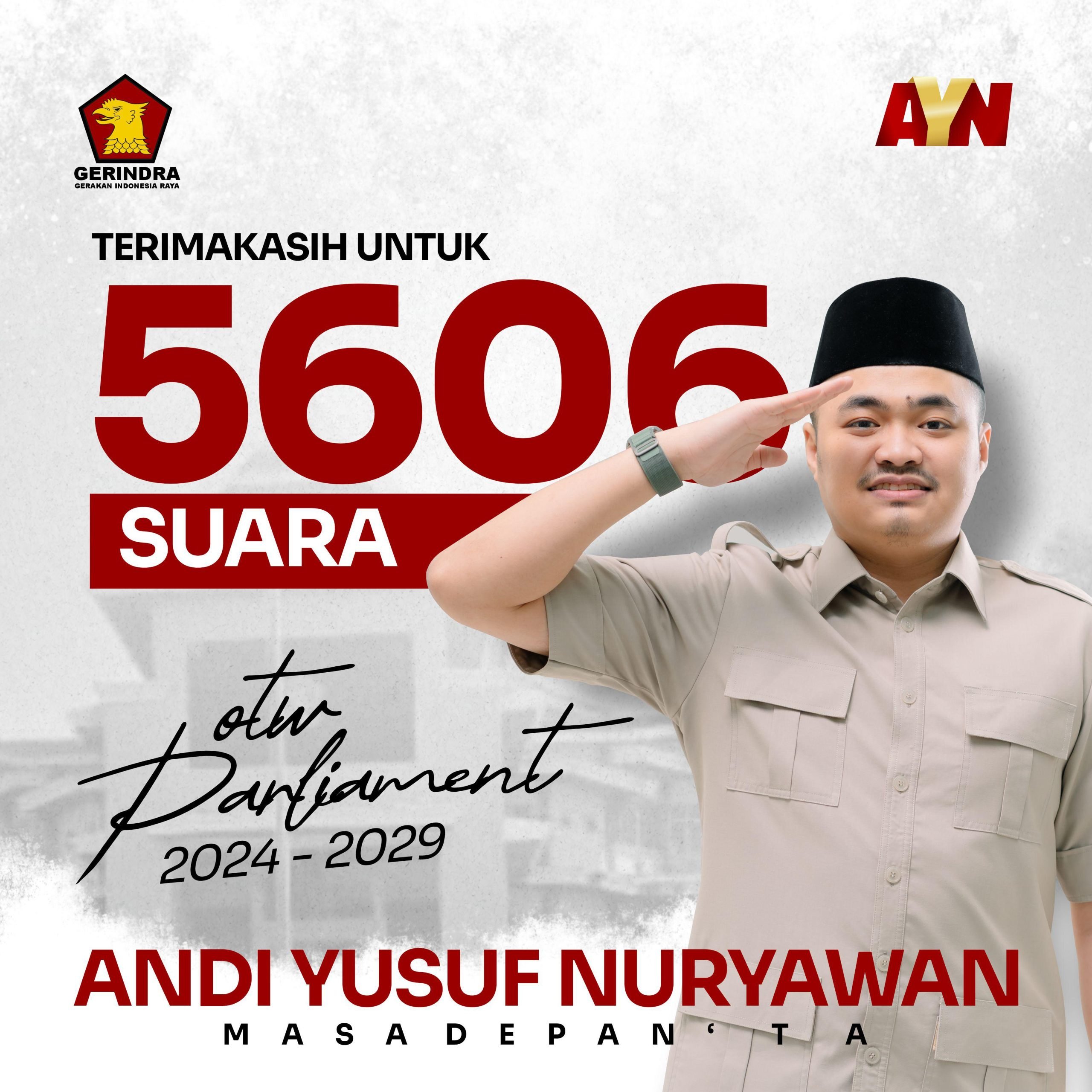 Raih 5 606 Suara Andi Yusuf Nuryawan Caleg Muda Peraih Suara Terbanyak