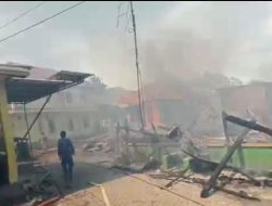 Kebakaran Panyula, 14 Rumah Ludes, 64 Warga Mengungsi