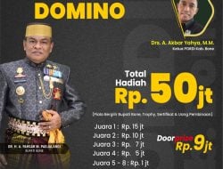 PORDI Bone Siap Gelar Turnamen Domino Bupati Cup I, Total Hadiah Rp50 Juta