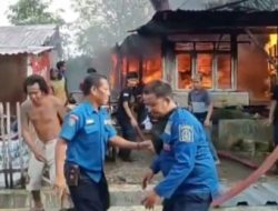 Arus Pendek Listrik, Satu Unit Rumah di Bukaka Ludes Terbakar
