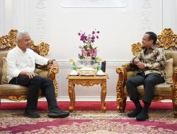 Ganjar Pranowo Sharing Pengalaman Jadi Gubernur ke Andi Sudirman serta Bahas G2G dan B2B Jateng-Sulsel