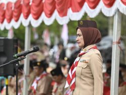 Buka Lomba Tingkat III Kwarcab Pramuka Lutra, Bupati IDP Titip Pesan Ini