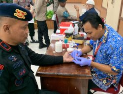 Jelang HUT Bhayangkara, Berikut Dukungan Brimob Yon C Pelopor Sukseskan Donor Darah Polres Bone