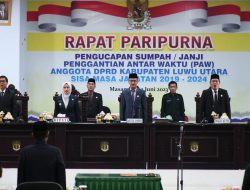 Bupati IDP Hadiri Paripurna Pelantikan PAW Anggota DPRD Partai PAN
