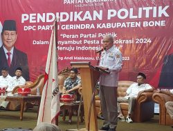 Gerindra Bone Bekali Pendidikan Politik Kader dan Simpatisan, Siap Jadi Jawara Pemilu