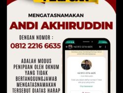 Waspada Penipuan, Beredar Akun WhatsApp Catut Legislator PDIP Andi Akhiruddin
