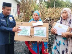 BAZNAS Bone Salurkan Bantuan Korban Kebakaran di Desa Bulu Allaporenge Bengo