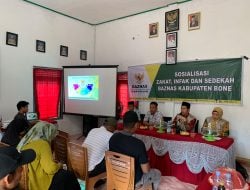 Baznas Bone Sosialisasikan Zakat, Infak, Sedekah Juga Salurkan Bantuan Usaha Produktif di Desa Itterung