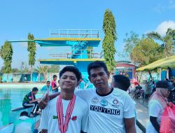Terjun Kejuaraan Renang HUT Bhayangkara, Al’Qalbi Prawiraja Siswa SMAN 13 Bone Raih 3 Medali Perak