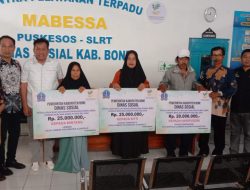 Perjuangan Pj Bupati Bone, Dinsos Salurkan Bantuan Rumah Korban Bencana Puting Beliung