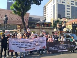 Kedua Kalinya, Mahasiswa Geruduk Mabes Polri Tuntut Kapolda Sulsel Diganti