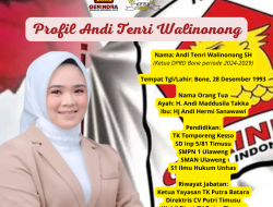 Profil Andi Tenri Walinonong Ketua DPRD Bone, Pendatang Baru, Siap Wakafkan Diri untuk Masyarakat