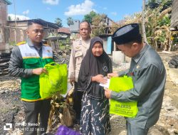 BAZNAS Bone Salurkan Bantuan Korban Kebakaran di Kelurahan Mampotu