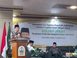 Prof Nasaruddin Beri Kuliah Umum di IAIN Bone, Fasilitas dan Kualitas Akademik Harus Ditingkatkan