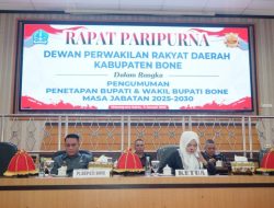 DPRD Bone Tetapkan BerAmal Bupati dan Wakil Bupati 2025-2030