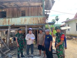 Baznas Bone Bersama Kodim 1407/Bone Salurkan Bantuan untuk Korban Angin Kencang di Desa Leppangeng