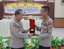 Kapolres Bone Sambut Tim Peneliti Sespim Lemdiklat Polri dalam Rangka Penelitian dan Supervisi