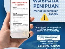 Waspada Penipuan, Taspen Imbau Seluruh Peserta untuk Lindungi Data Pribadi