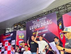 Pebalap Mobil Asal Bone Afdal Sukamdani Rebut Piala Luwu Drag Championship