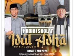 Khatib Shalat Idhul Adha 1446 H di Kampus UNIFA, Dr. Muhammad Ridwan Arif, Pemimpin Visioner Majukan Pendidikan Tinggi